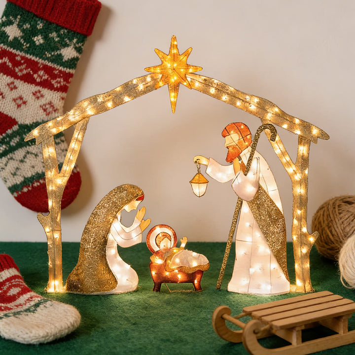 Christianartworkshop – Beleuchtete Krippe: Eine strahlende Hommage an den weihnachtlichen Glauben und das Staunen - image 8