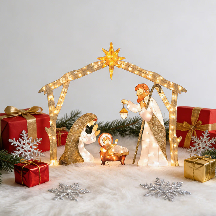Christianartworkshop – Beleuchtete Krippe: Eine strahlende Hommage an den weihnachtlichen Glauben und das Staunen - image 5