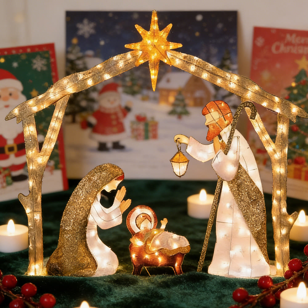 Christianartworkshop – Beleuchtete Krippe: Eine strahlende Hommage an den weihnachtlichen Glauben und das Staunen - image 9