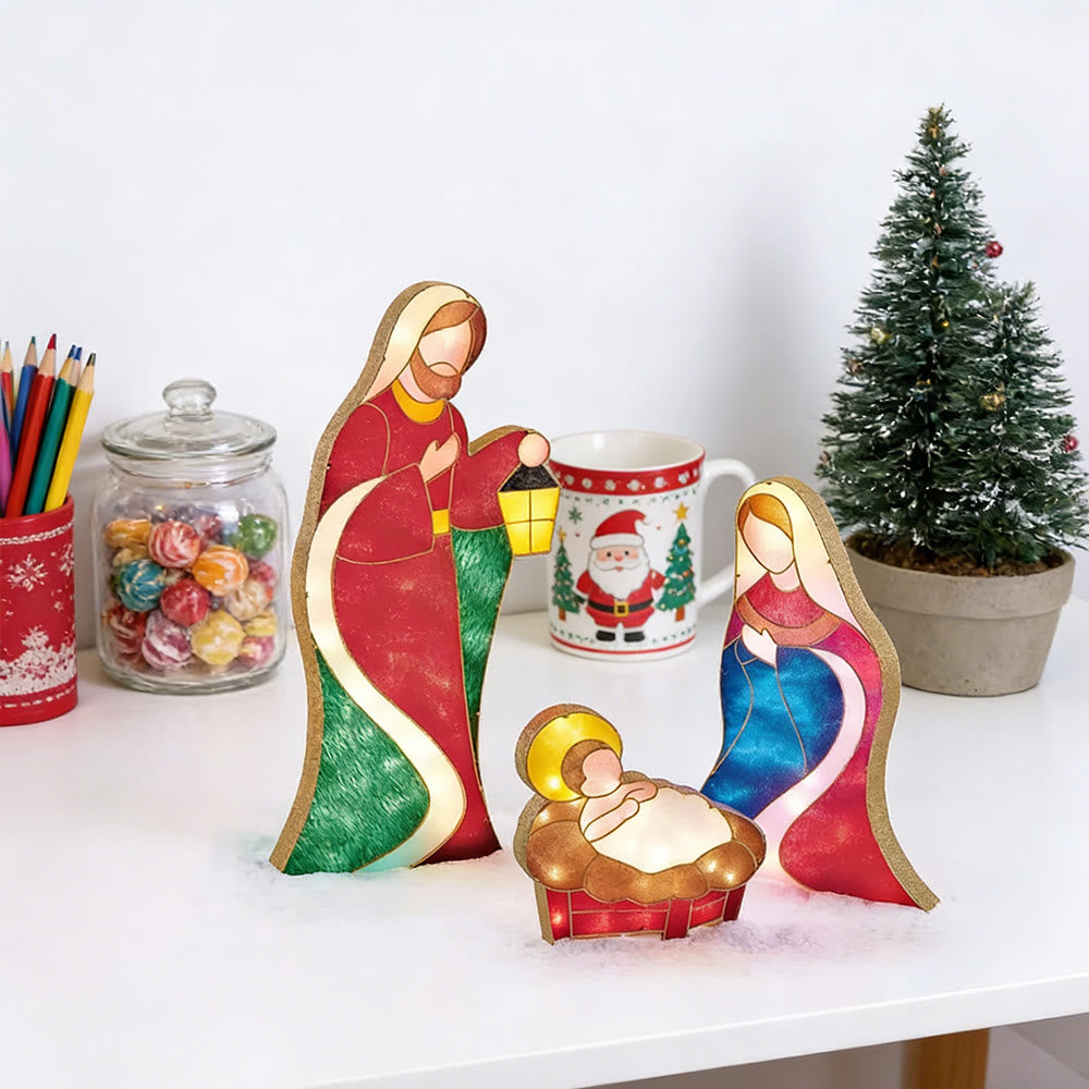 Christianartworkshop Weihnachtsstern-Lichter-Deko-Serie: Göttliche Gegenwart und Weihnachtsverehrung - image 4
