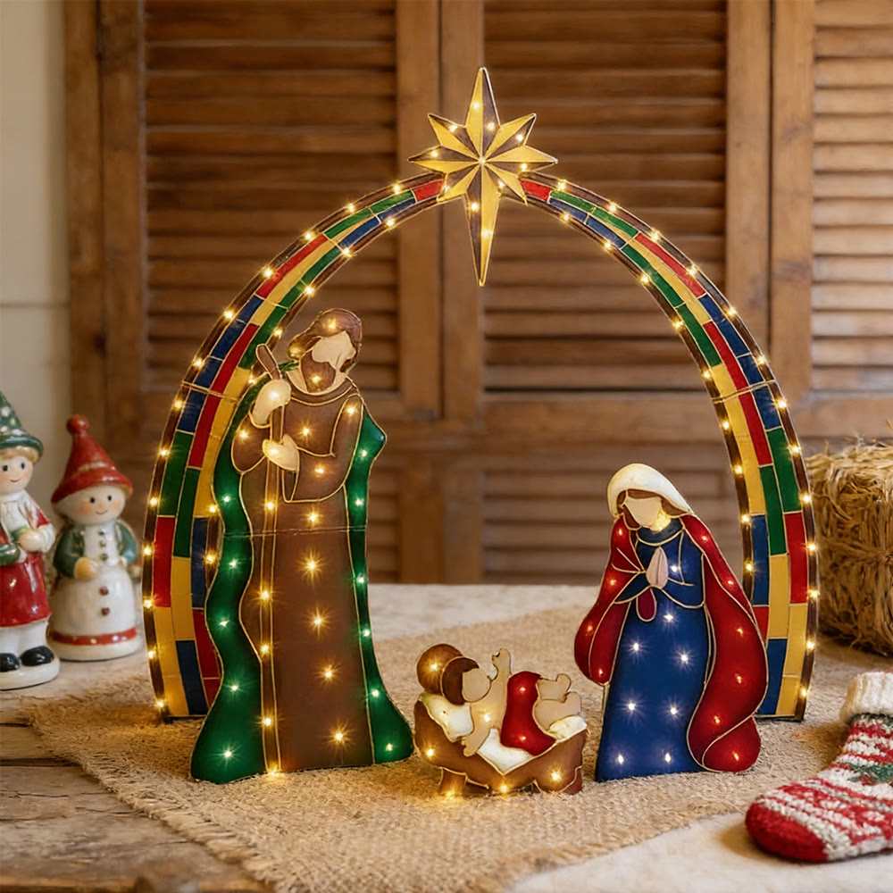 Christianartworkshop Weihnachtsstern-Lichter-Deko-Serie: Göttliche Gegenwart und Weihnachtsverehrung - image 6