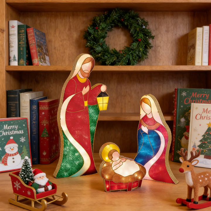 Christianartworkshop Weihnachtsstern-Lichter-Deko-Serie: Göttliche Gegenwart und Weihnachtsverehrung - image 5