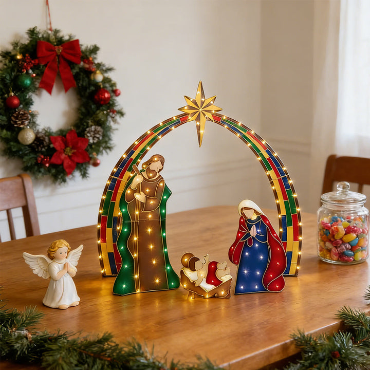 Christianartworkshop Weihnachtsstern-Lichter-Deko-Serie: Göttliche Gegenwart und Weihnachtsverehrung - image 7
