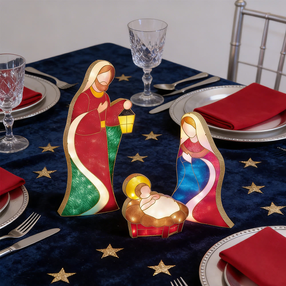 Christianartworkshop Weihnachtsstern-Lichter-Deko-Serie: Göttliche Gegenwart und Weihnachtsverehrung - image 3