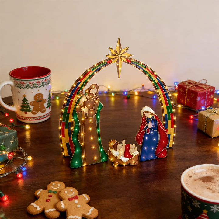 Christianartworkshop Weihnachtsstern-Lichter-Deko-Serie: Göttliche Gegenwart und Weihnachtsverehrung - image 13