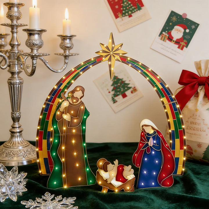 Christianartworkshop Weihnachtsstern-Lichter-Deko-Serie: Göttliche Gegenwart und Weihnachtsverehrung - image 8