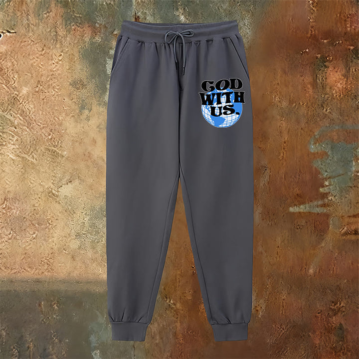 Christianartworkshop Globus & Gott mit uns Jogginghose: Gemütliche Erinnerungen an seine Nähe - image 2