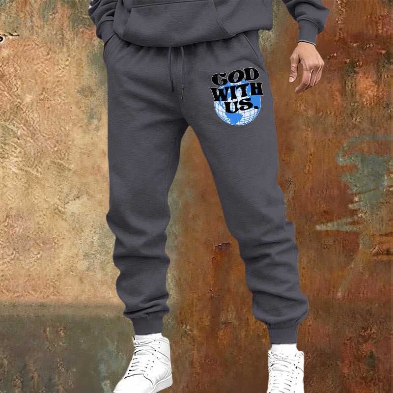 Christianartworkshop Globus & Gott mit uns Jogginghose: Gemütliche Erinnerungen an seine Nähe - image 1