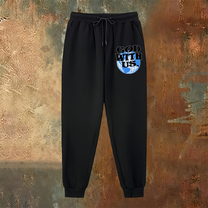 Christianartworkshop Globus & Gott mit uns Jogginghose: Gemütliche Erinnerungen an seine Nähe - image 6