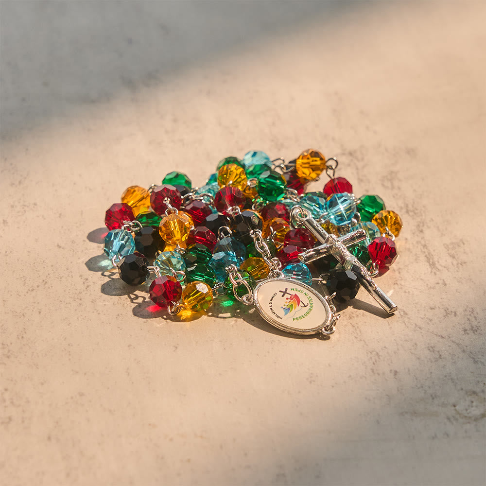 Christianartworkshop Farbenfroher Rosenkranz: Ein besinnliches Geschenk der Andacht und des Lichts - image 5