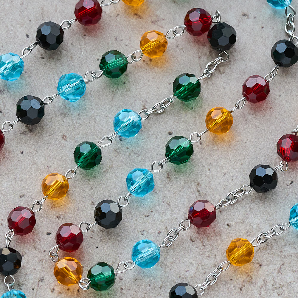 Christianartworkshop Farbenfroher Rosenkranz: Ein besinnliches Geschenk der Andacht und des Lichts - image 6