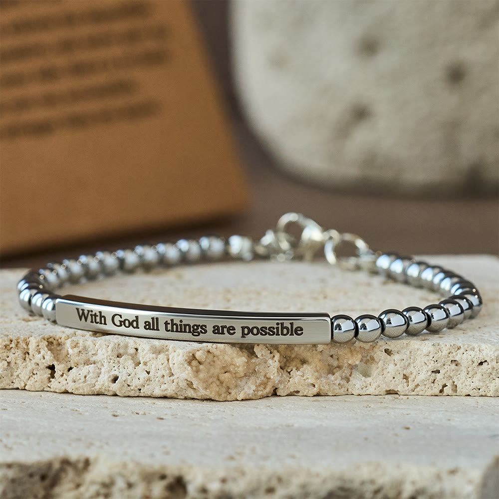 Armband „Matthäus 19,26 & Psalm 46,5“ von Christianartworkshop: Stille Erinnerung an die göttliche Gegenwart - image 4