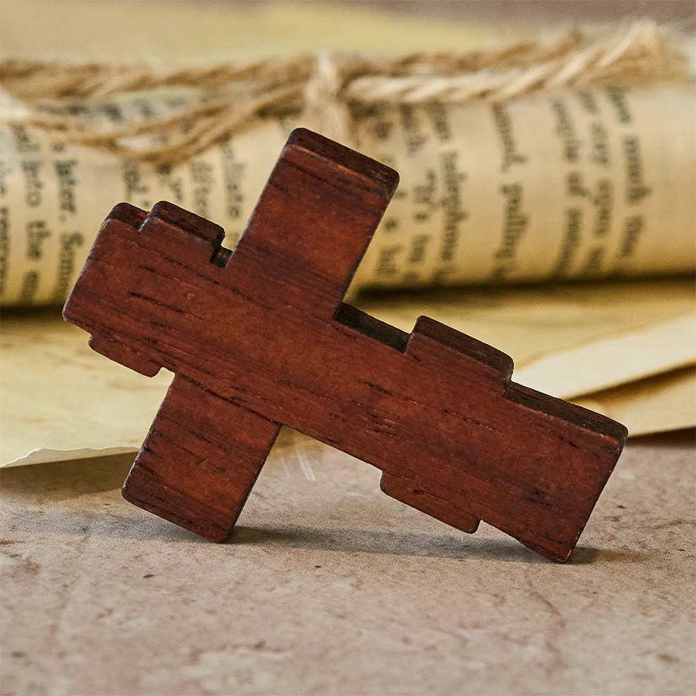Christianartworkshop Erdiges Taschenkreuz: Stille Erinnerung an das Opfer - image 4