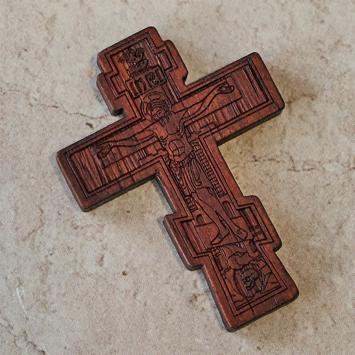 Christianartworkshop Erdiges Taschenkreuz: Stille Erinnerung an das Opfer - image 3