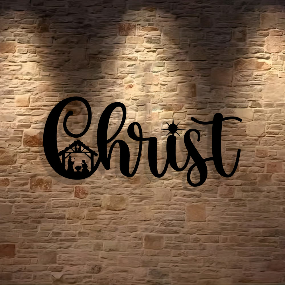 Christliche Kunstwerkstatt: Christliche Krippen-Wanddekoration aus Metall: Zarte Ehrfurcht vor allem - image 3