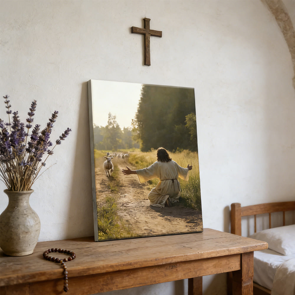 Christianartworkshop Wandbild „Der heitere Gute Hirte“: Ein warmherziger Begleiter sanfter Fürsorge - image 6