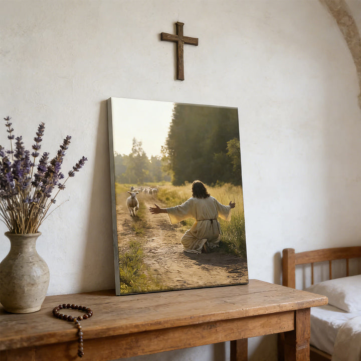 Christianartworkshop Wandbild „Der heitere Gute Hirte“: Ein warmherziger Begleiter sanfter Fürsorge - image 6