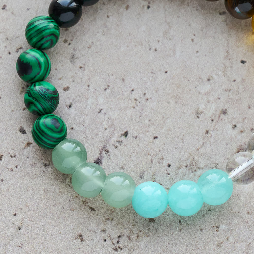 Christianartworkshop Armband aus verschiedenen Natursteinen mit Kreuz: Glaube, der natürlich strahlt - image 5
