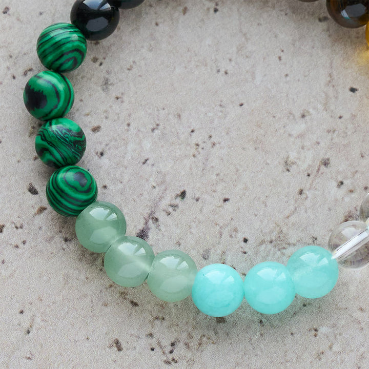 Christianartworkshop Armband aus verschiedenen Natursteinen mit Kreuz: Glaube, der natürlich strahlt - image 5