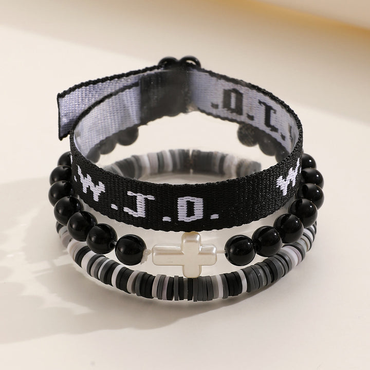 Armband „Glaubensimpuls“ von Christianartworkshop mit Kreuzperle und WWJD-Karte: Geschenkfertiges Erinnerungsstück - Schwarz - image 6