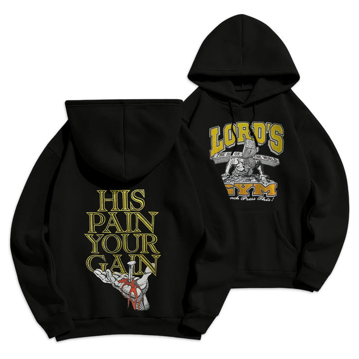 Christianartworkshop LORD’S GYM Redemption Fleecegefütterter Polyester-Hoodie - Schwarz - 2XL - image 12