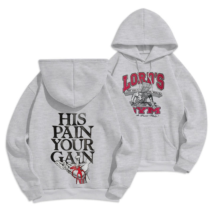 Christianartworkshop LORD’S GYM Redemption Fleecegefütterter Polyester-Hoodie - Grau - 2XL - image 18