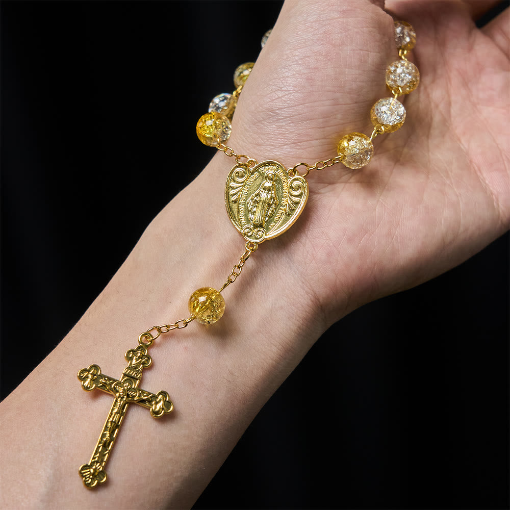 Christianartworkshop Schimmernder Rosenkranz aus Glasperlen für die Hosentasche: Elegante Andacht für den täglichen Gebrauch - image 1