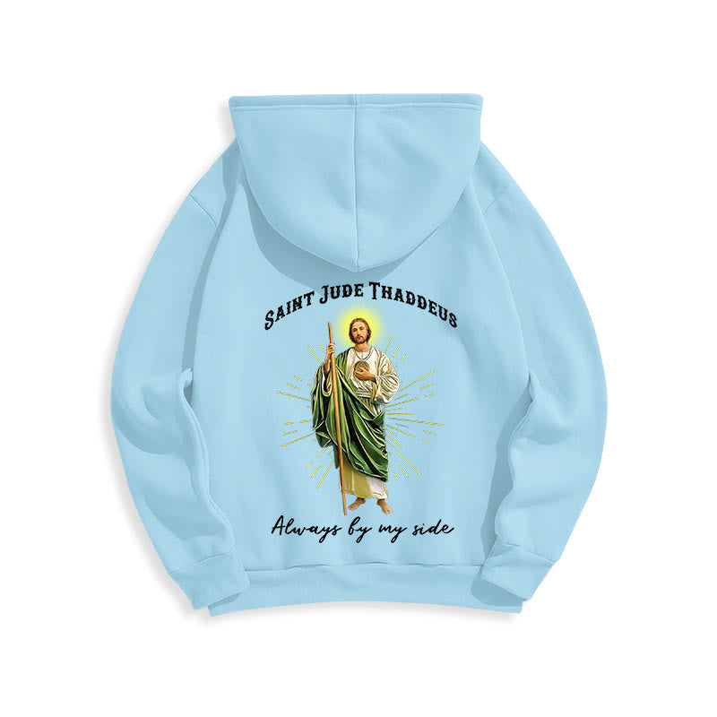 Christianartworkshop St. Jude Always by My Side Fleecegefütterter Polyester-Hoodie - image 14