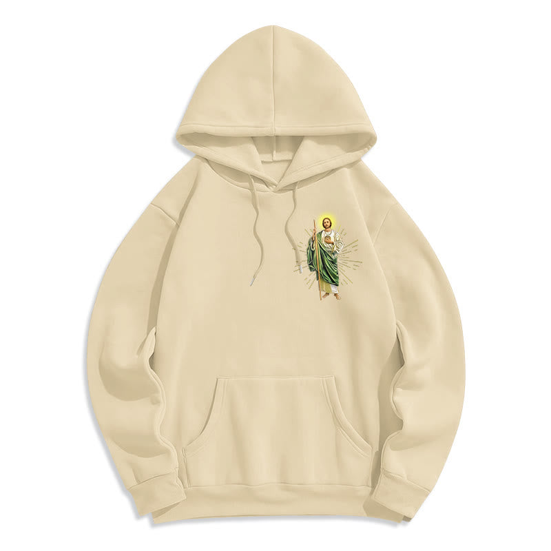 Christianartworkshop St. Jude Always by My Side Fleecegefütterter Polyester-Hoodie - image 16