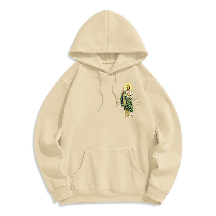 Christianartworkshop St. Jude Always by My Side Fleecegefütterter Polyester-Hoodie - image 16