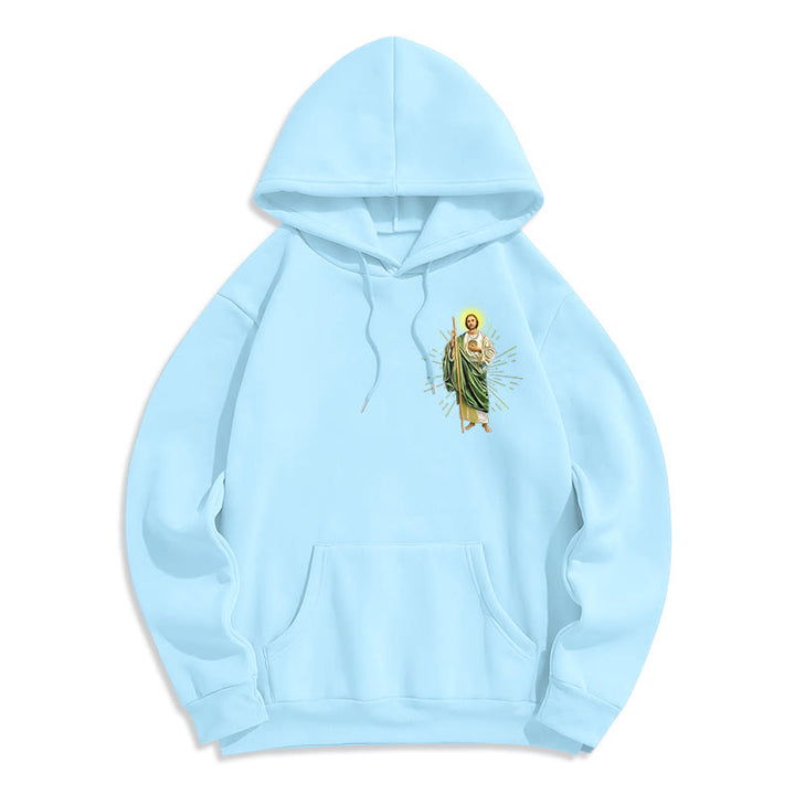 Christianartworkshop St. Jude Always by My Side Fleecegefütterter Polyester-Hoodie - image 13