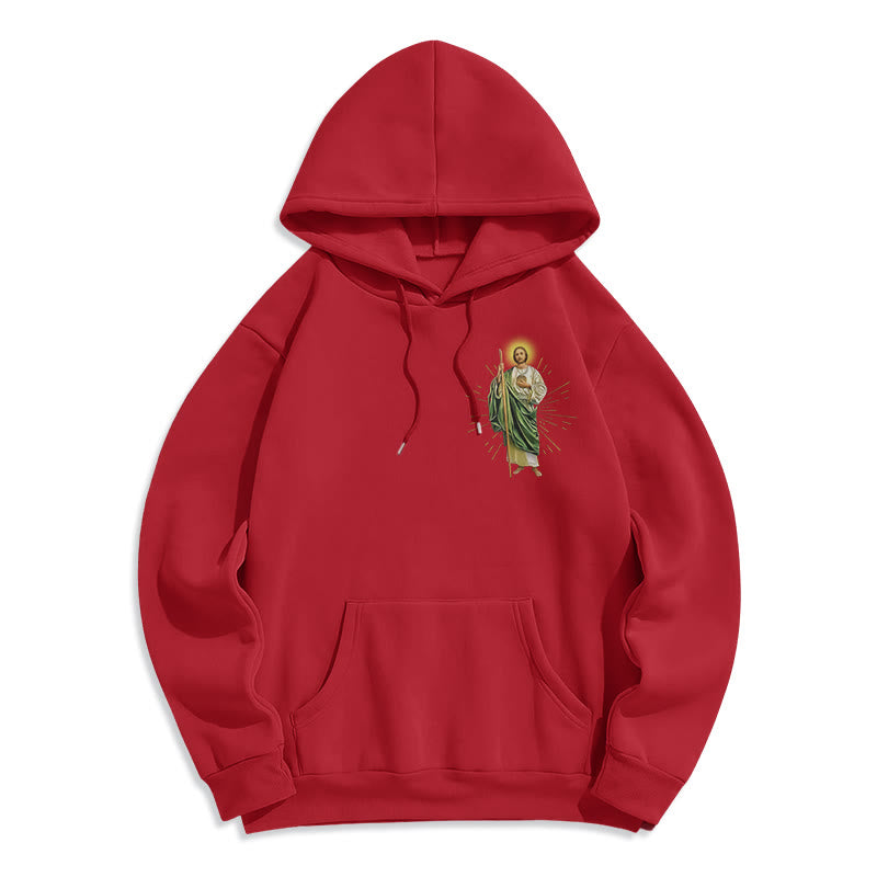 Christianartworkshop St. Jude Always by My Side Fleecegefütterter Polyester-Hoodie - image 10