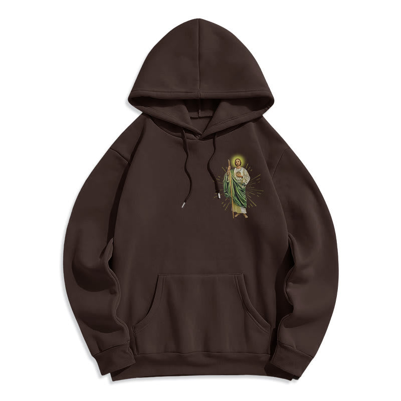 Christianartworkshop St. Jude Always by My Side Fleecegefütterter Polyester-Hoodie - image 22