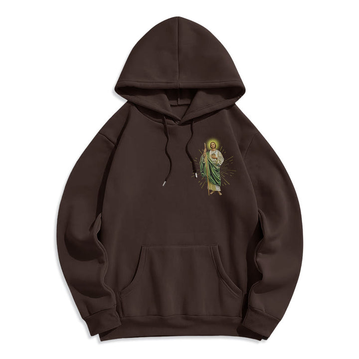 Christianartworkshop St. Jude Always by My Side Fleecegefütterter Polyester-Hoodie - image 22