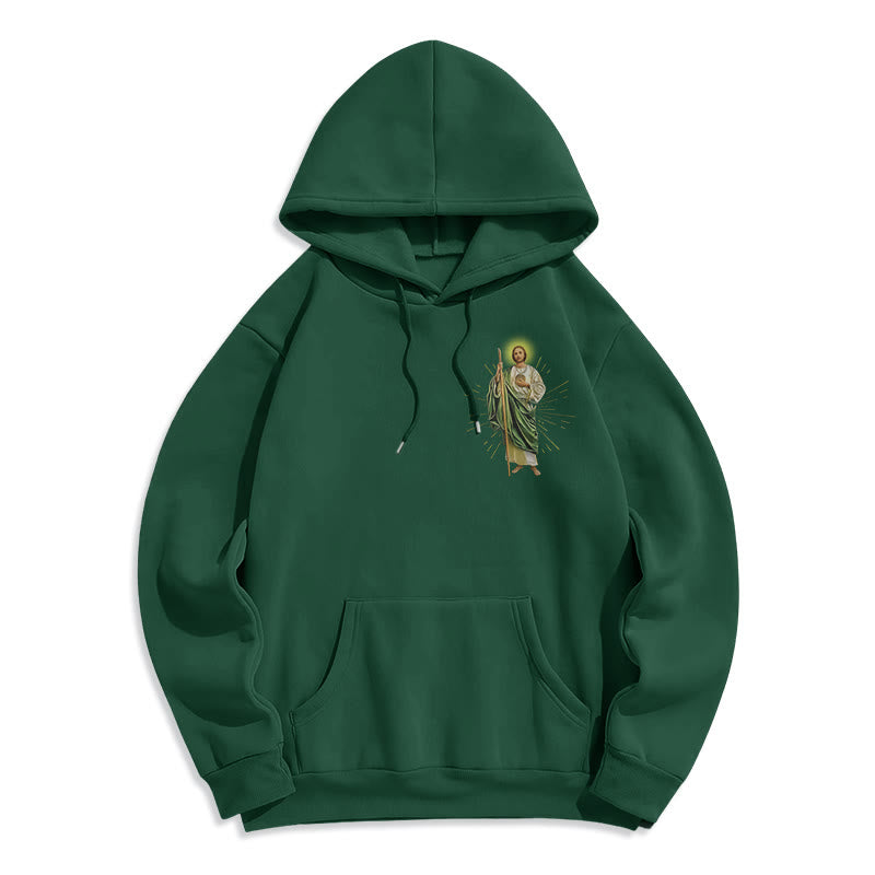 Christianartworkshop St. Jude Always by My Side Fleecegefütterter Polyester-Hoodie - image 19