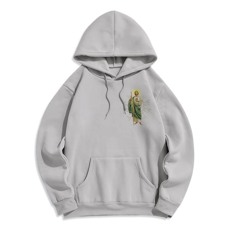 Christianartworkshop St. Jude Always by My Side Fleecegefütterter Polyester-Hoodie - image 7