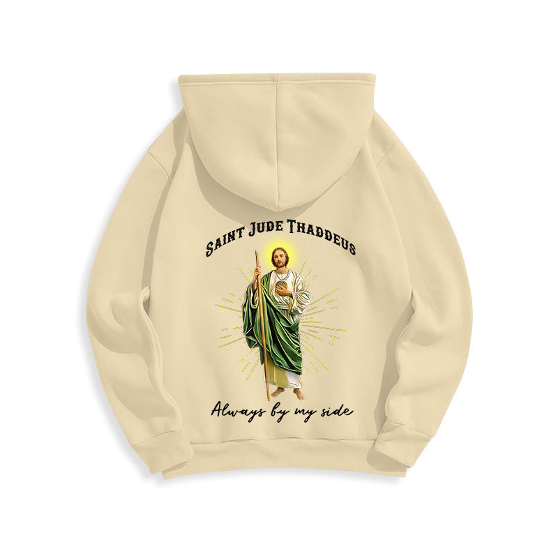 Christianartworkshop St. Jude Always by My Side Fleecegefütterter Polyester-Hoodie - image 17