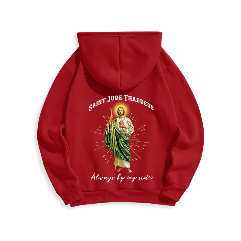 Christianartworkshop St. Jude Always by My Side Fleecegefütterter Polyester-Hoodie - image 11