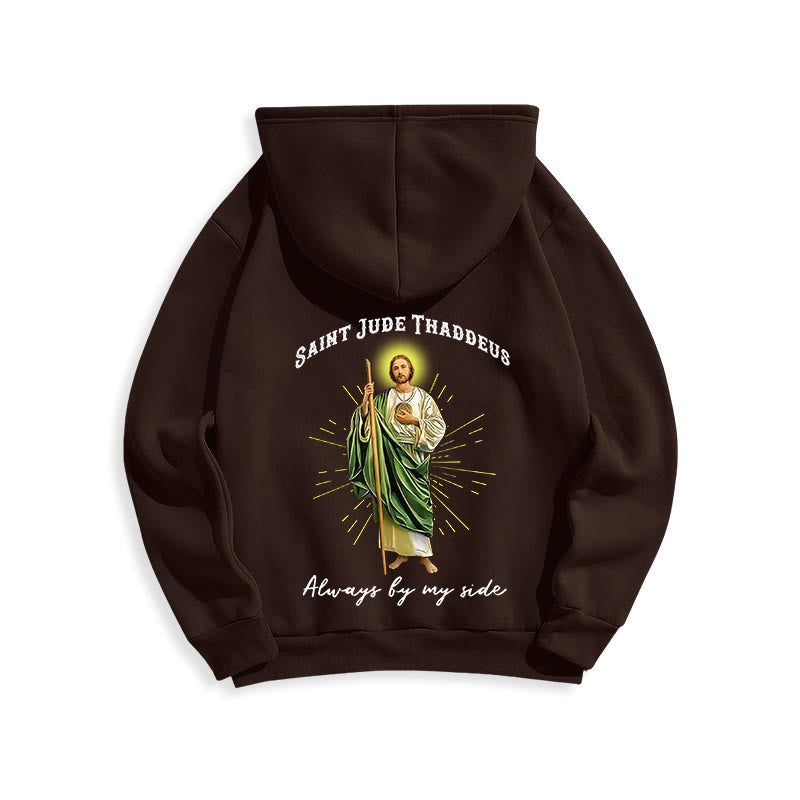 Christianartworkshop St. Jude Always by My Side Fleecegefütterter Polyester-Hoodie - image 23