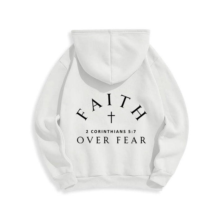 Christianartworkshop 2 Korinther 5:7 Glauben Fleecegefütterter Polyester-Hoodie - image 8
