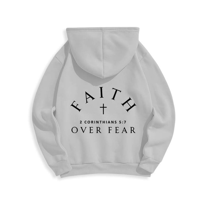 Christianartworkshop 2 Korinther 5:7 Glauben Fleecegefütterter Polyester-Hoodie - image 11