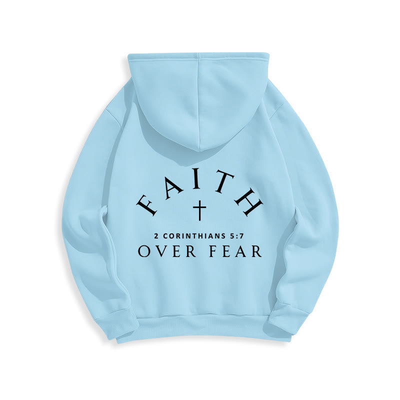 Christianartworkshop 2 Korinther 5:7 Glauben Fleecegefütterter Polyester-Hoodie - image 17