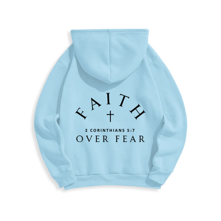 Christianartworkshop 2 Korinther 5:7 Glauben Fleecegefütterter Polyester-Hoodie - image 17