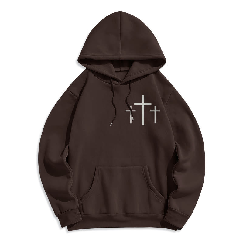 Christianartworkshop 2 Korinther 5:7 Glauben Fleecegefütterter Polyester-Hoodie - image 1