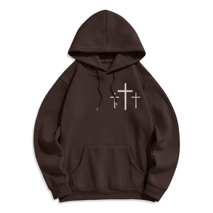Christianartworkshop 2 Korinther 5:7 Glauben Fleecegefütterter Polyester-Hoodie - image 1