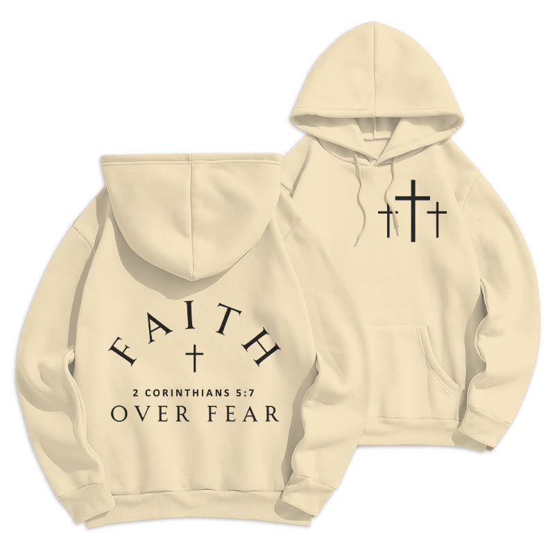 Christianartworkshop 2 Korinther 5:7 Glauben Fleecegefütterter Polyester-Hoodie - Beige - 2XL - image 18