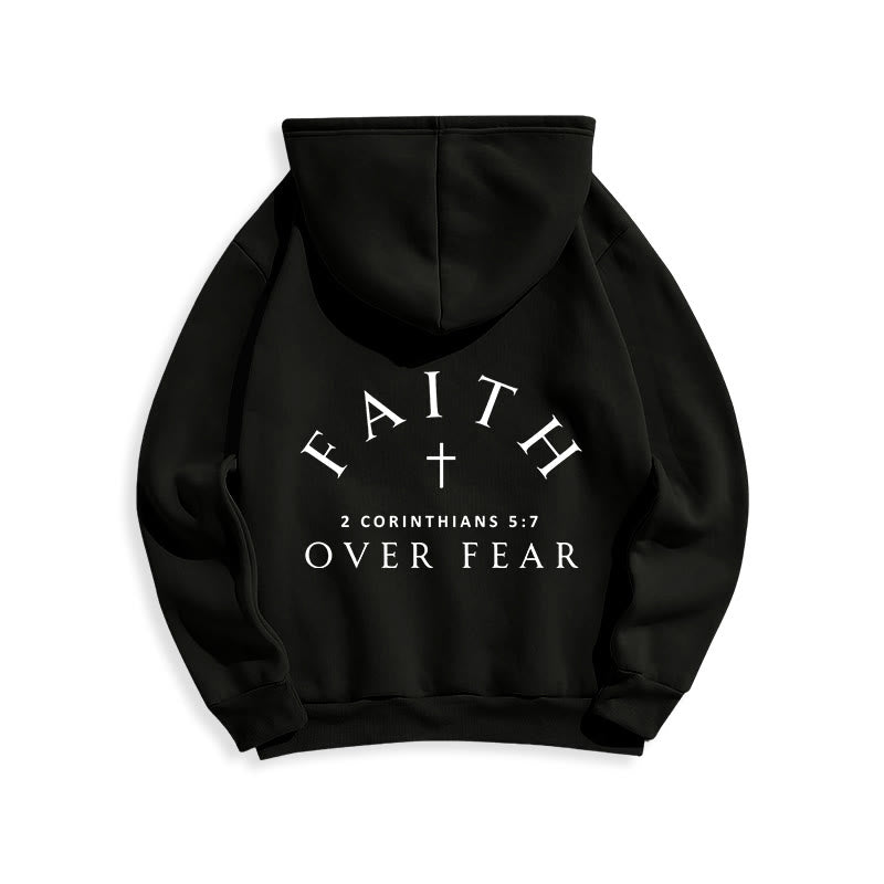 Christianartworkshop 2 Korinther 5:7 Glauben Fleecegefütterter Polyester-Hoodie - image 5