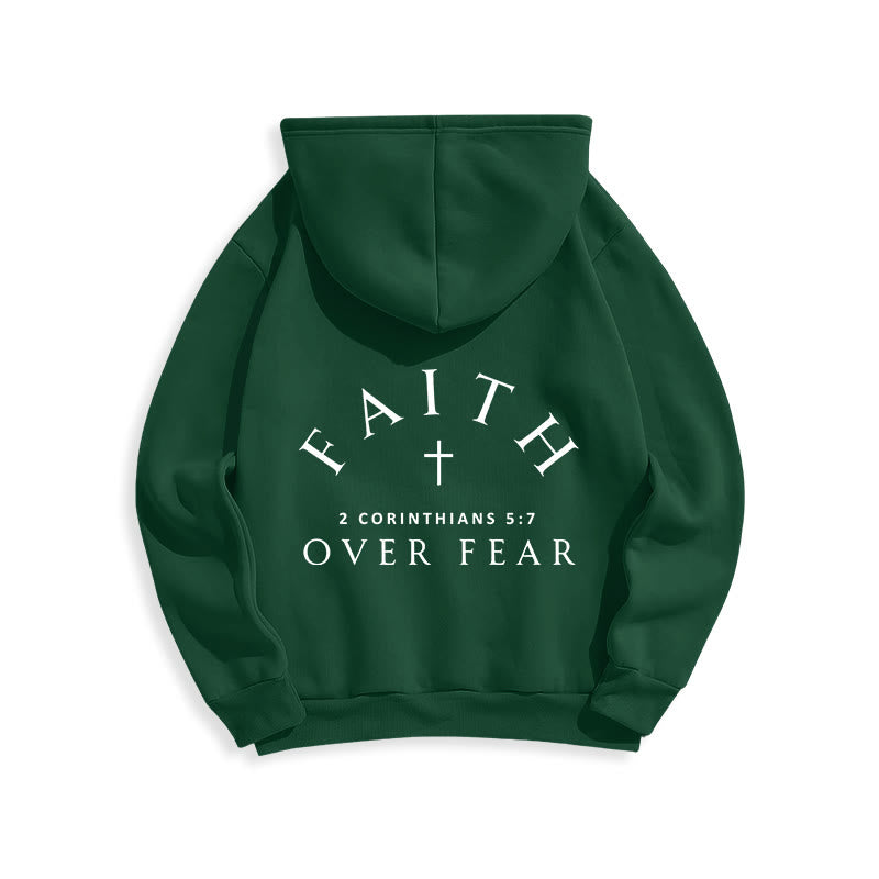 Christianartworkshop 2 Korinther 5:7 Glauben Fleecegefütterter Polyester-Hoodie - image 23