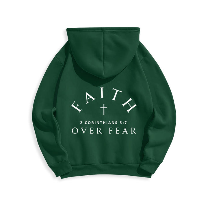 Christianartworkshop 2 Korinther 5:7 Glauben Fleecegefütterter Polyester-Hoodie - image 23
