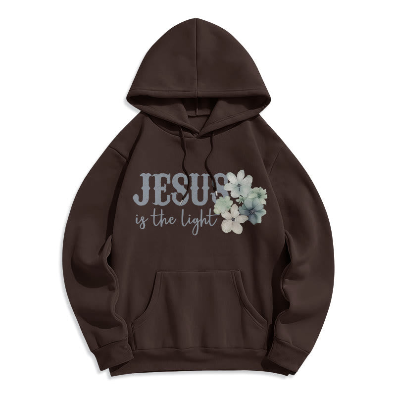 Christianartworkshop Jesus the Light Walk by Faith Fleece-gefütterter Polyester-Hoodie - image 5
